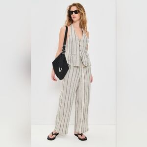 LAST ONE! Free People Take Me To Paris Striped Two Piece Set NWOT